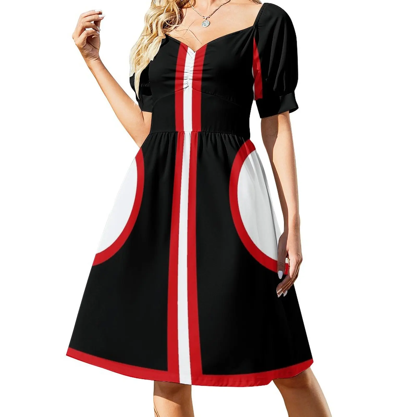 

Модное красное, черно-белое платье Sixties, элегантные женские платья для свадебных платьев, одежда для выпускного вечера, женское летнее 2023