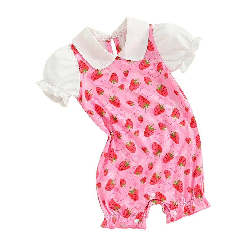 Newborn Baby Girl Romper Cute Doll Collar Puff Sleeve Jumpsuit Little Princess Summer Clothes
Newborn Baby Girl Romper Cute Doll Collar Puff Sleeve Jumpsuit Little Princess Summer Clothes