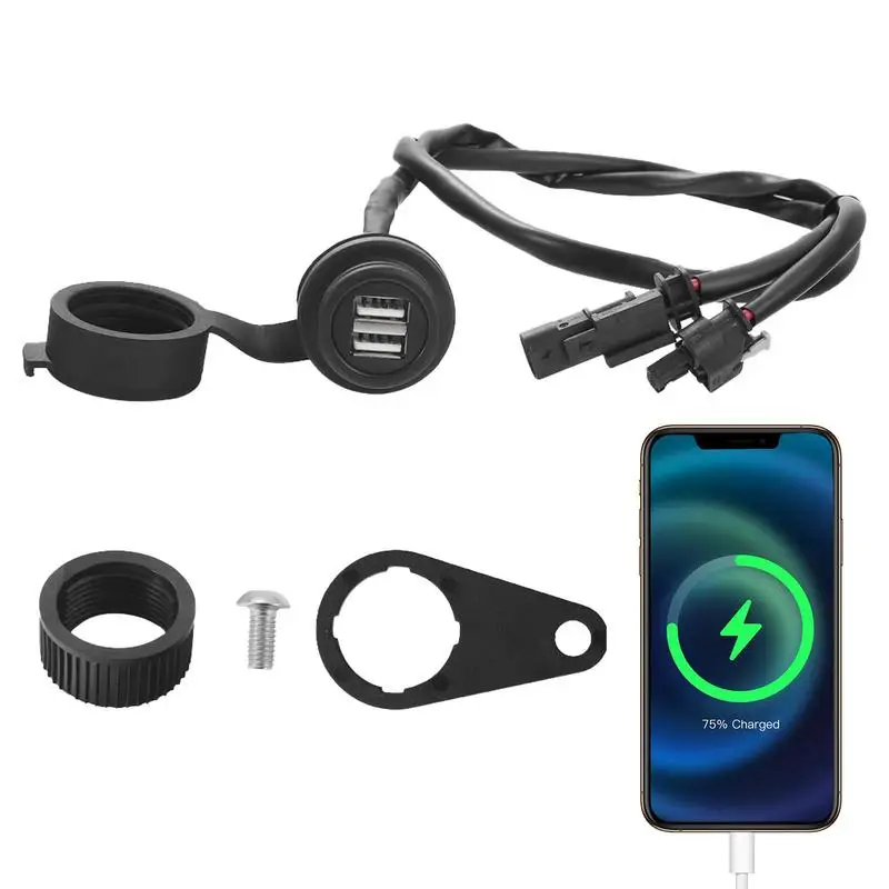 Зарядное устройство для телефона с двумя USB-портами для мотоцикла, подходит для BMW R1200gs R1250gs F700gs
Зарядное устройство для телефона с двумя USB-портами для мотоцикла, подходит для BMW R1200gs R1250gs F700gs