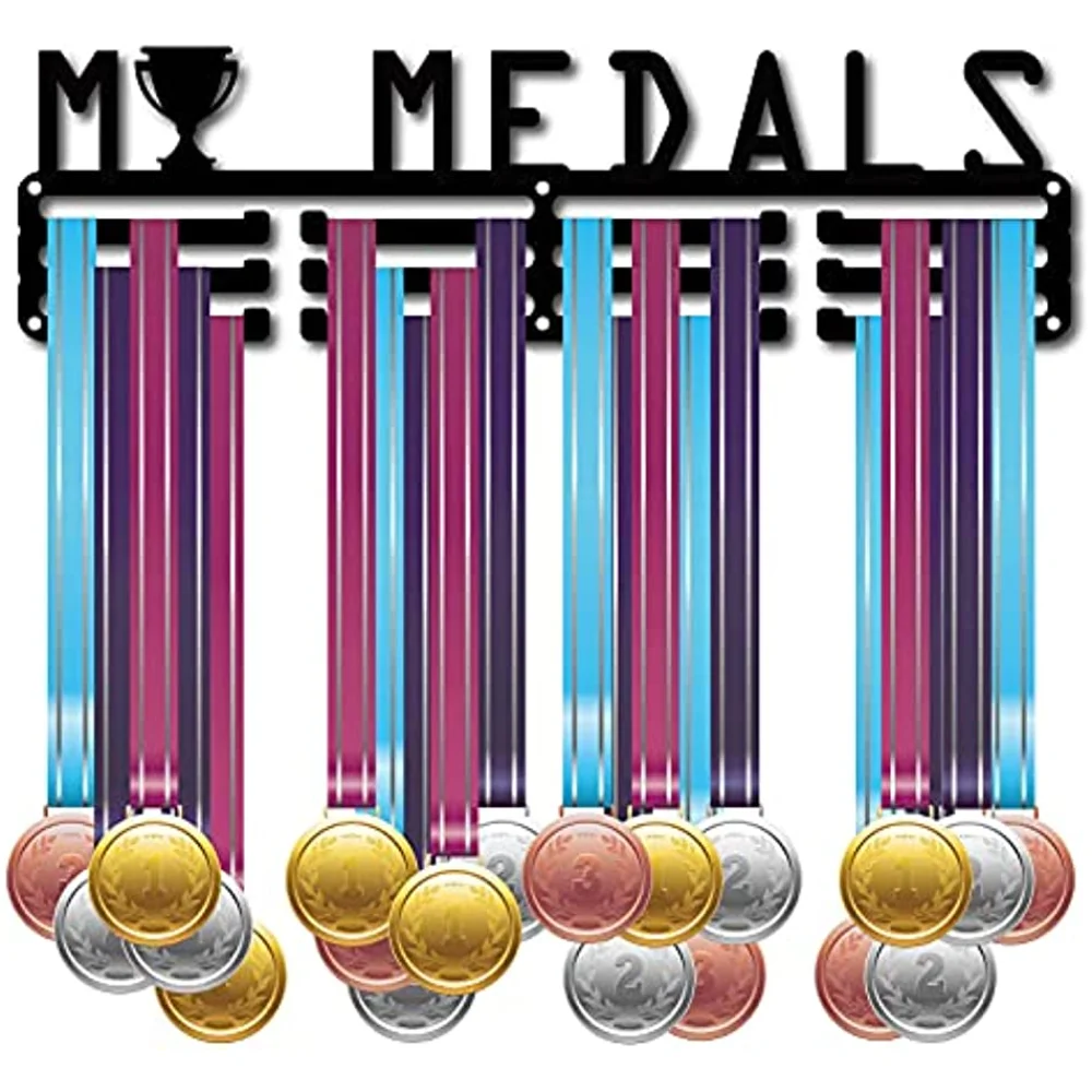 My Medals Medal Holder Hanger Trophy Display Rack Frame Awards Wall Mount Sturdy Black Steel Metal for Sports Runner Volleyball
My Medals Medal Holder Hanger Trophy Display Rack Frame Awards Wall Mount Sturdy Black Steel Metal for Sports Runner Volleyball