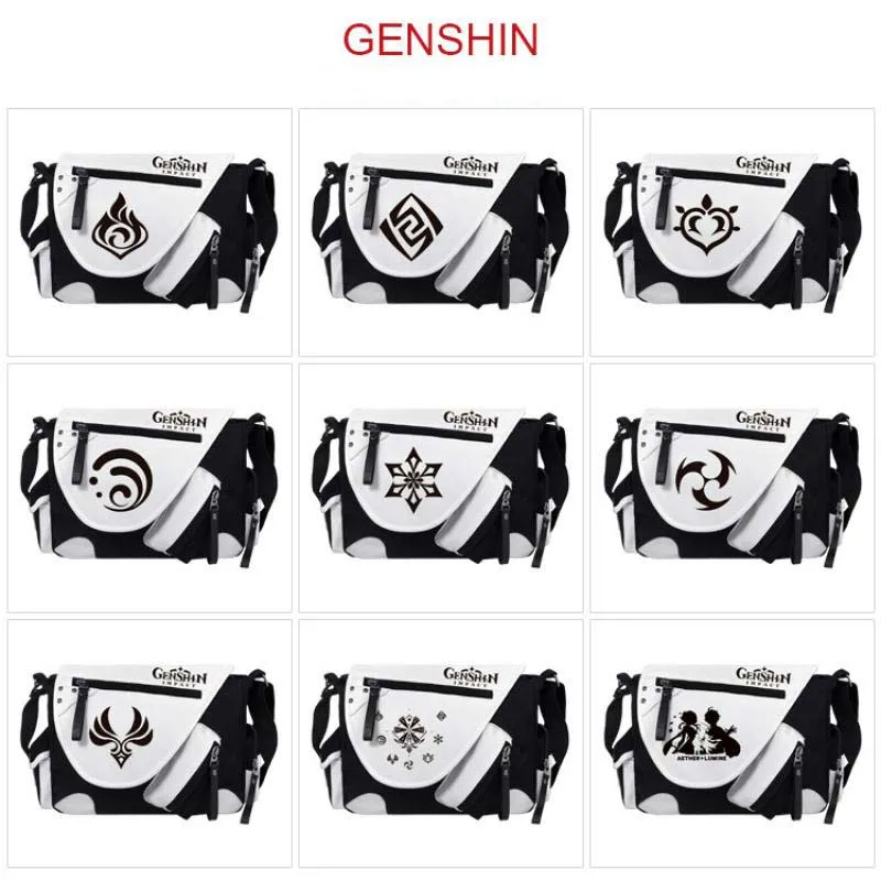 Повседневная сумка через плечо из ПУ кожи с аниме героями мультфильмов Genshin Aether Lumine, Студенческая сумка через плечо, школьная сумка, многофункциональная уличная дорожная сумка
Повседневная сумка через плечо из ПУ кожи с аниме героями мультфильмов Genshin Aether Lumine, Студенческая сумка через плечо, школьная сумка, многофункциональная уличная дорожная сумка