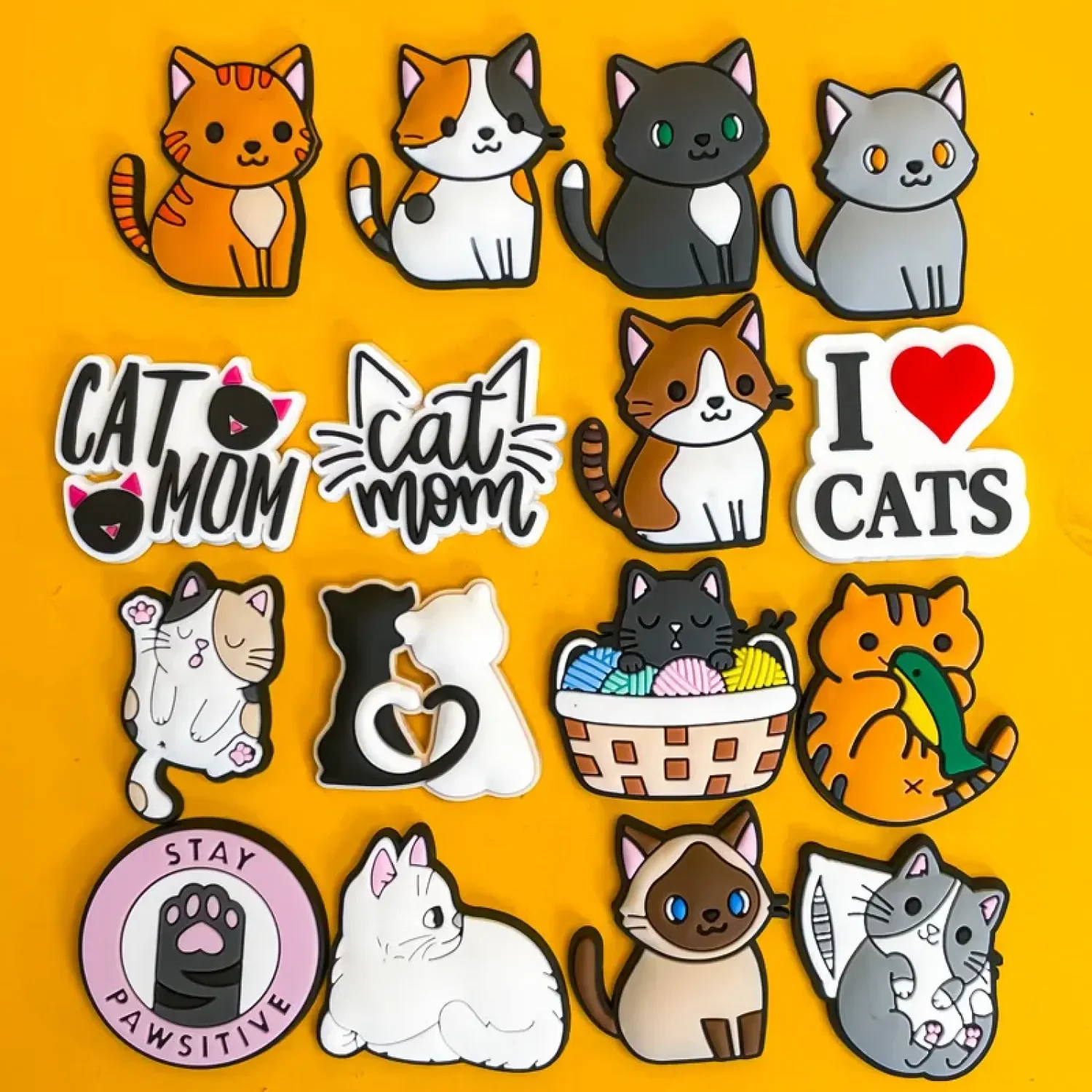 1pcs Cute Kawaii Cats Shoes Accessories Charms PVC Buckle Cartoon Shoe DIY Animals Sneakers Decoration for Crocs Woman Kids Gift
1pcs Cute Kawaii Cats Shoes Accessories Charms PVC Buckle Cartoon Shoe DIY Animals Sneakers Decoration for Crocs Woman Kids Gift