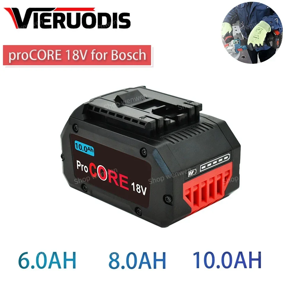 For Bosch 18V 10000MAH Professional System Cordless Tool BAT618 GBA18V8 21700 Battery 18V 10.0Ah ProCORE Replacement Battery
For Bosch 18V 10000MAH Professional System Cordless Tool BAT618 GBA18V8 21700 Battery 18V 10.0Ah ProCORE Replacement Battery