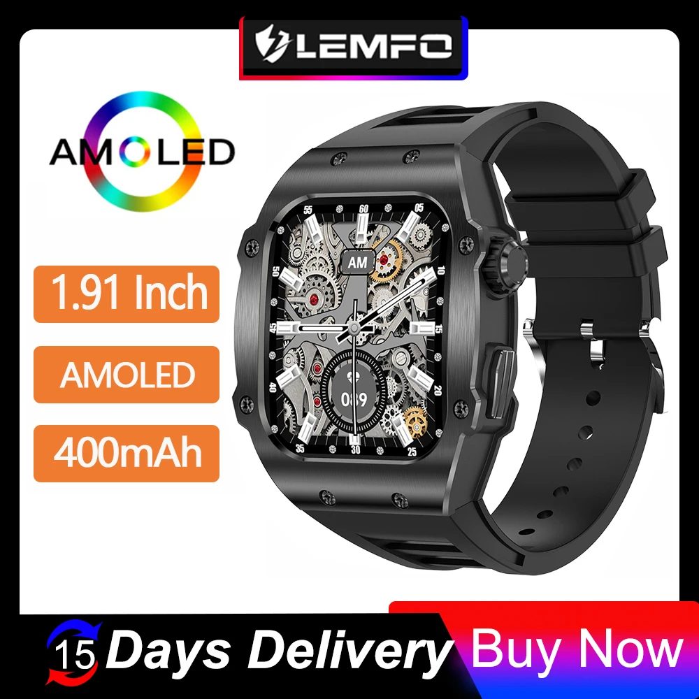 LEMFO AK55 AMOLED Smartwatches For Men New 2023 Bluetooth Call Smart Watch Men Waterproof Sports Watches 1.91 Inch Screen
LEMFO AK55 AMOLED Smartwatches For Men New 2023 Bluetooth Call Smart Watch Men Waterproof Sports Watches 1.91 Inch Screen