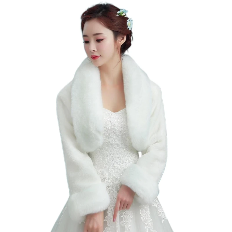 New Womens Vintage White Plush Bridal Wrap Stole Shawl Long Sleeve Evening Party
New Womens Vintage White Plush Bridal Wrap Stole Shawl Long Sleeve Evening Party