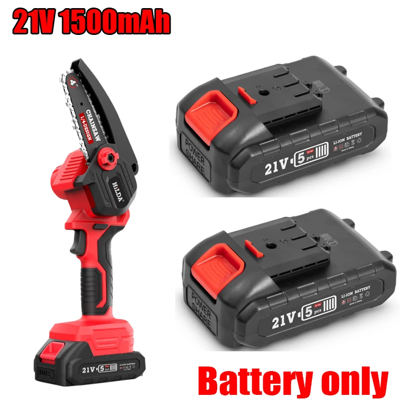 New High Quality Special Battery For Chainsaw 21V 1500mAh Chainsaw Battery For Woodworking Garden Tools Power Tool Accessories
New High Quality Special Battery For Chainsaw 21V 1500mAh Chainsaw Battery For Woodworking Garden Tools Power Tool Accessories