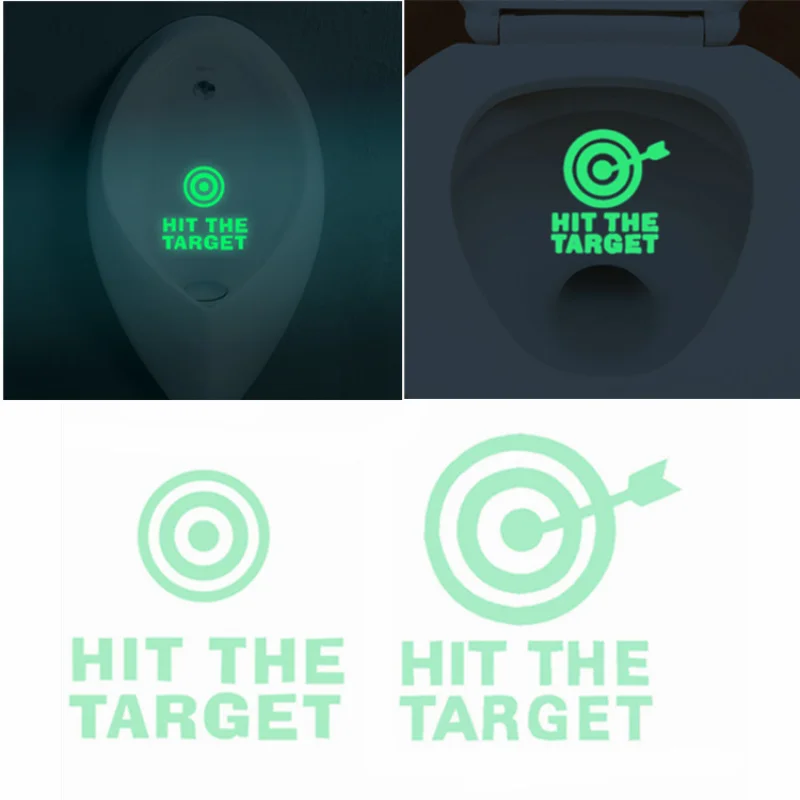 HIT THE TARGET Toilet Stickers Glow Waterproof Toilet Seat Posters Wc Washroom Reminder Sign Decals for Home Bathroom Decoration
HIT THE TARGET Toilet Stickers Glow Waterproof Toilet Seat Posters Wc Washroom Reminder Sign Decals for Home Bathroom Decoration