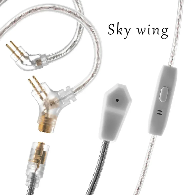 

Обновленный кабель для наушников Kinera Celest Sky Wing, суперкардиоидный микрофон, 2 контакта, 0,78 IEMs, игровая свободная передача стандарта