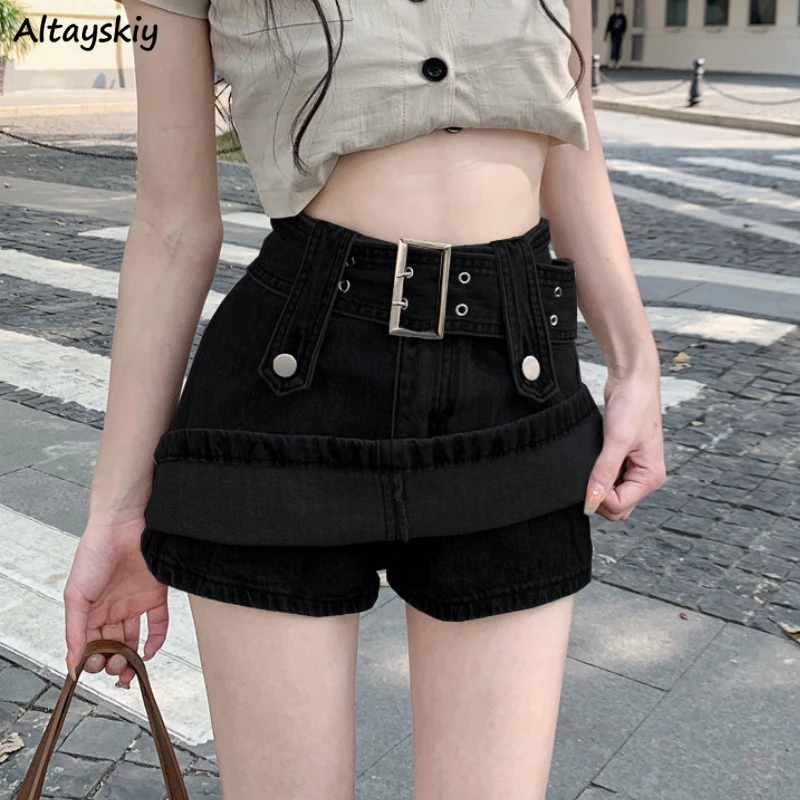 

Skirts Women Summer New Denim Vintage Streetwear All-match Empire Designed Trendy College Sexy Cute Mini Leisure Graceful 2023