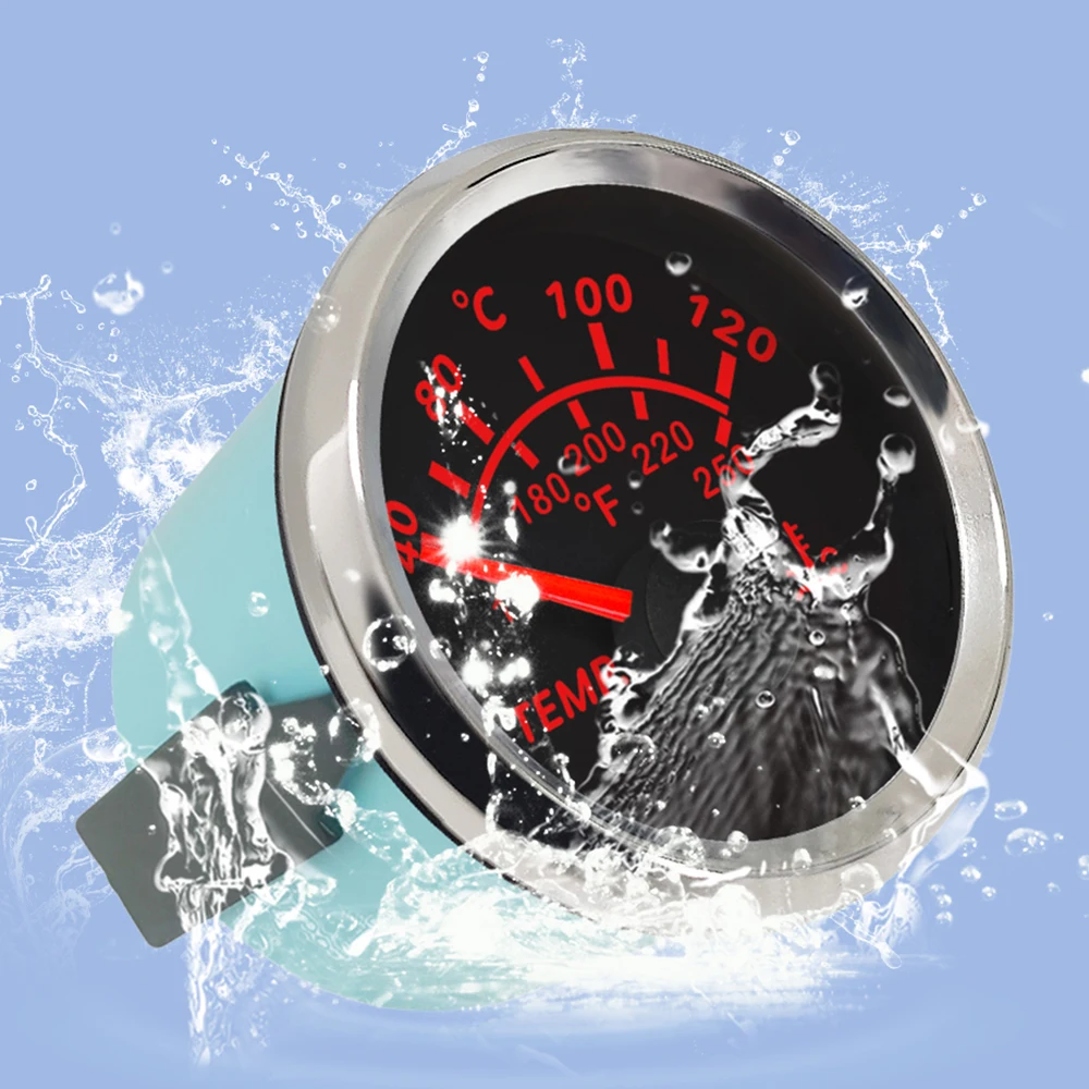 52 mm Universal Waterproof Water Temp Gauge Temperature Meter 40-120℃ with Red Backlight for Motorcycle Car Boat Yacht 12V 24V
52 mm Universal Waterproof Water Temp Gauge Temperature Meter 40-120℃ with Red Backlight for Motorcycle Car Boat Yacht 12V 24V