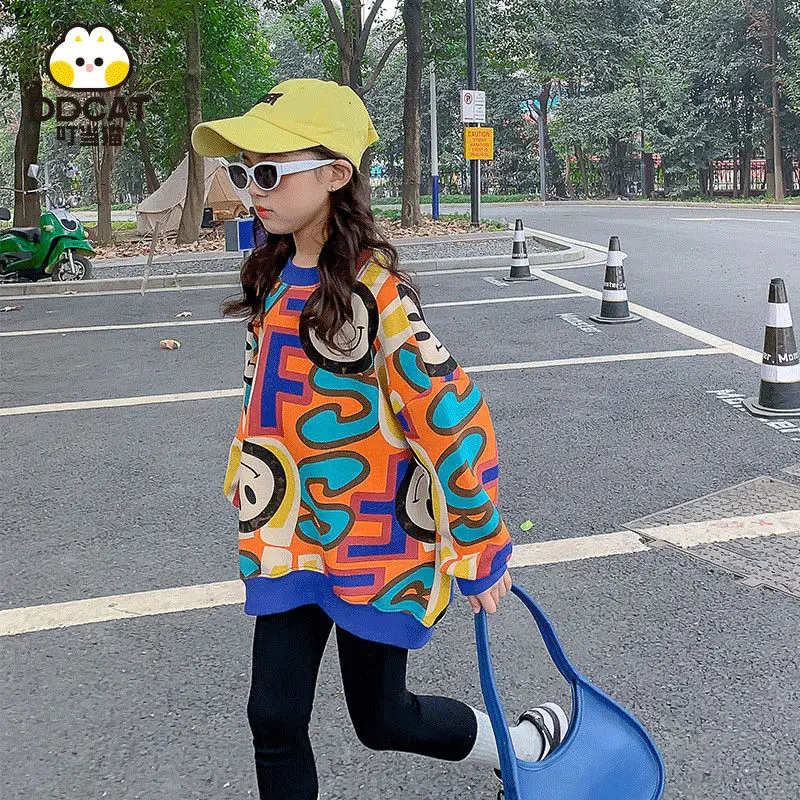 Girls Spring And Autumn Sweater 2022 New Medium And Large Children Fashionable Fashion Loose Top
Girls Spring And Autumn Sweater 2022 New Medium And Large Children Fashionable Fashion Loose Top
