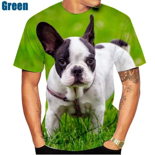 Summer Casual Loose Short Sleeve T-shirt Cool Fashion Animal Dog Boston Terrier 3D Printed T-shirt Dog Print Clothing for Men An
Summer Casual Loose Short Sleeve T-shirt Cool Fashion Animal Dog Boston Terrier 3D Printed T-shirt Dog Print Clothing for Men An