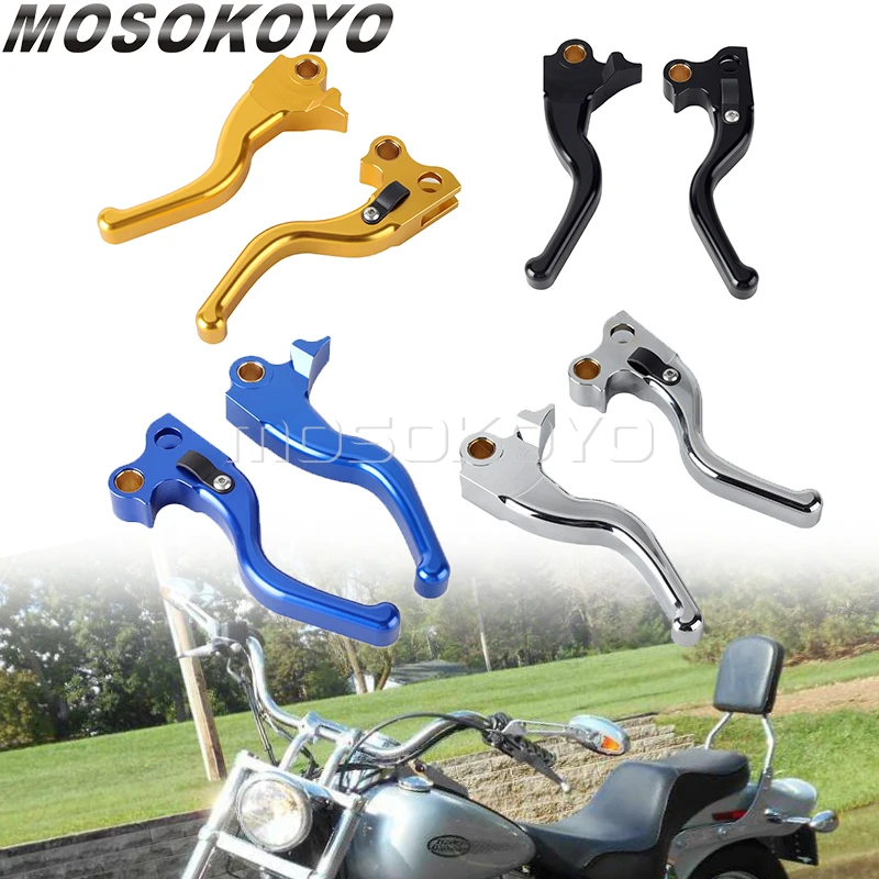 

Motorcycles Handle Left Right Brake Clutch Lever For Harley Softail Slim Heritage Classic Breakout Bad Boy Night Train 1996-2014