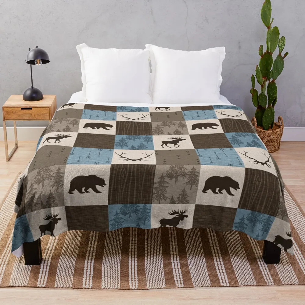Woodland Patchwork- Blue, Brown And beige Throw Blanket Sofa Blankets Sleeping Bag Blanket Hairy Blanket
Woodland Patchwork- Blue, Brown And beige Throw Blanket Sofa Blankets Sleeping Bag Blanket Hairy Blanket