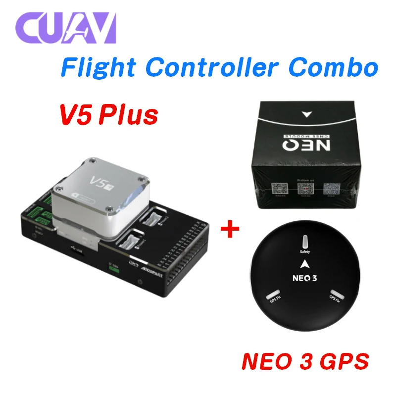 

CUAV V5+ Autopilot Flight Controller With NEO 3 GPS Comb For FPV RC Drone Quadcopter Helicopter Flight Controller