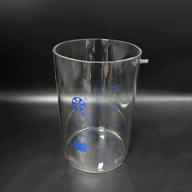 

FAPE Beaker in low form with upper tube,Without spout,Capacity 5000mL,Beaker with tubules,Laboratory beaker