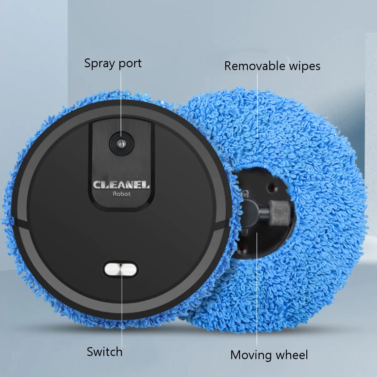 Fully Automatic Spray Sweeping Mopping Robot Intelligent Mop Machine Wet and Dry Mopping and Humidifying Spray Cleaner Machine
Fully Automatic Spray Sweeping Mopping Robot Intelligent Mop Machine Wet and Dry Mopping and Humidifying Spray Cleaner Machine