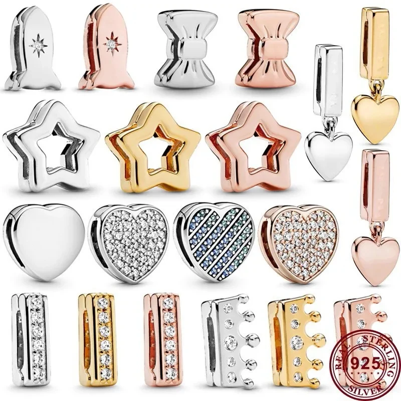 New Hot 925 Silver Exquisite Eternal Love Heart Crown Clip Original Women's Watch Bracelet High Quality Fashion Charm Jewelry
New Hot 925 Silver Exquisite Eternal Love Heart Crown Clip Original Women's Watch Bracelet High Quality Fashion Charm Jewelry