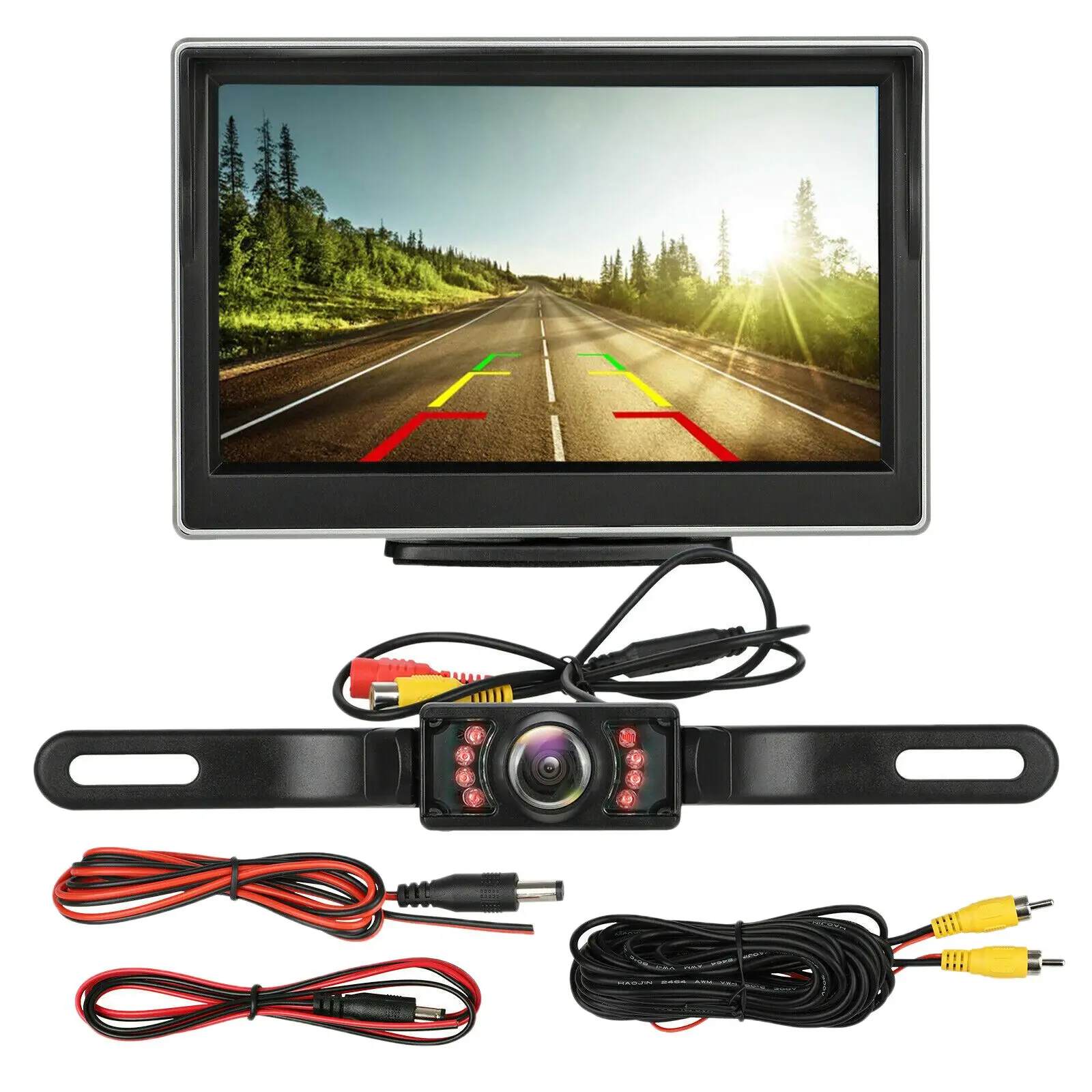 Car License Backup Camera Rear HD Parking System Night Vision 5 Inch Car Monitor TFT LCD Screen HD Digital
Car License Backup Camera Rear HD Parking System Night Vision 5 Inch Car Monitor TFT LCD Screen HD Digital