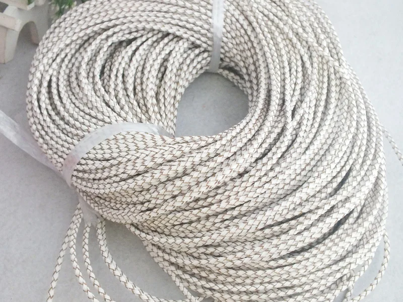 50m/lot 3mm White braided leather cord jewelry making findings
50m/lot 3mm White braided leather cord jewelry making findings