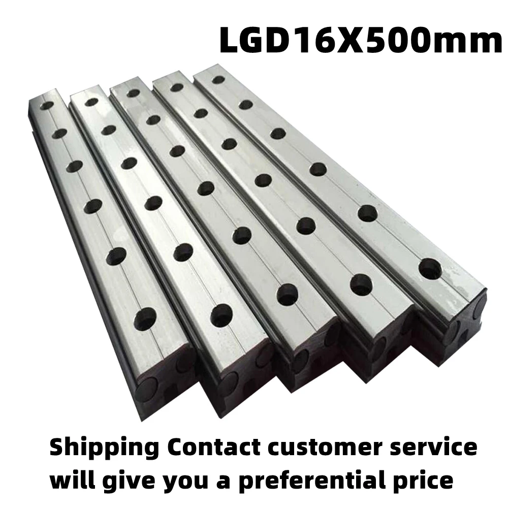 

High-Speed External Double-Axis Linear Guide LGD16X500mm Bearing Steel Optical Axis Flame Cutting Machine No Slider Included