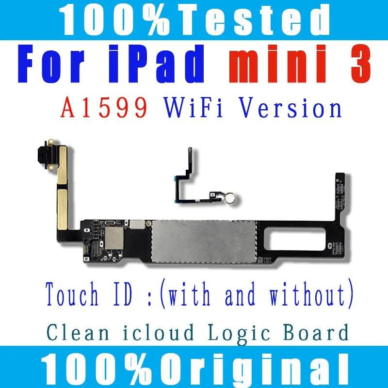 Материнская плата с полными ЧИПАМИ A1599, чистая материнская плата iCloud для IPad MiNi 3, 16 ГБ, 64 ГБ, 128 ГБ, не идентифицированная блокированная материнская плата
Материнская плата с полными ЧИПАМИ A1599, чистая материнская плата iCloud для IPad MiNi 3, 16 ГБ, 64 ГБ, 128 ГБ, не идентифицированная блокированная материнская плата