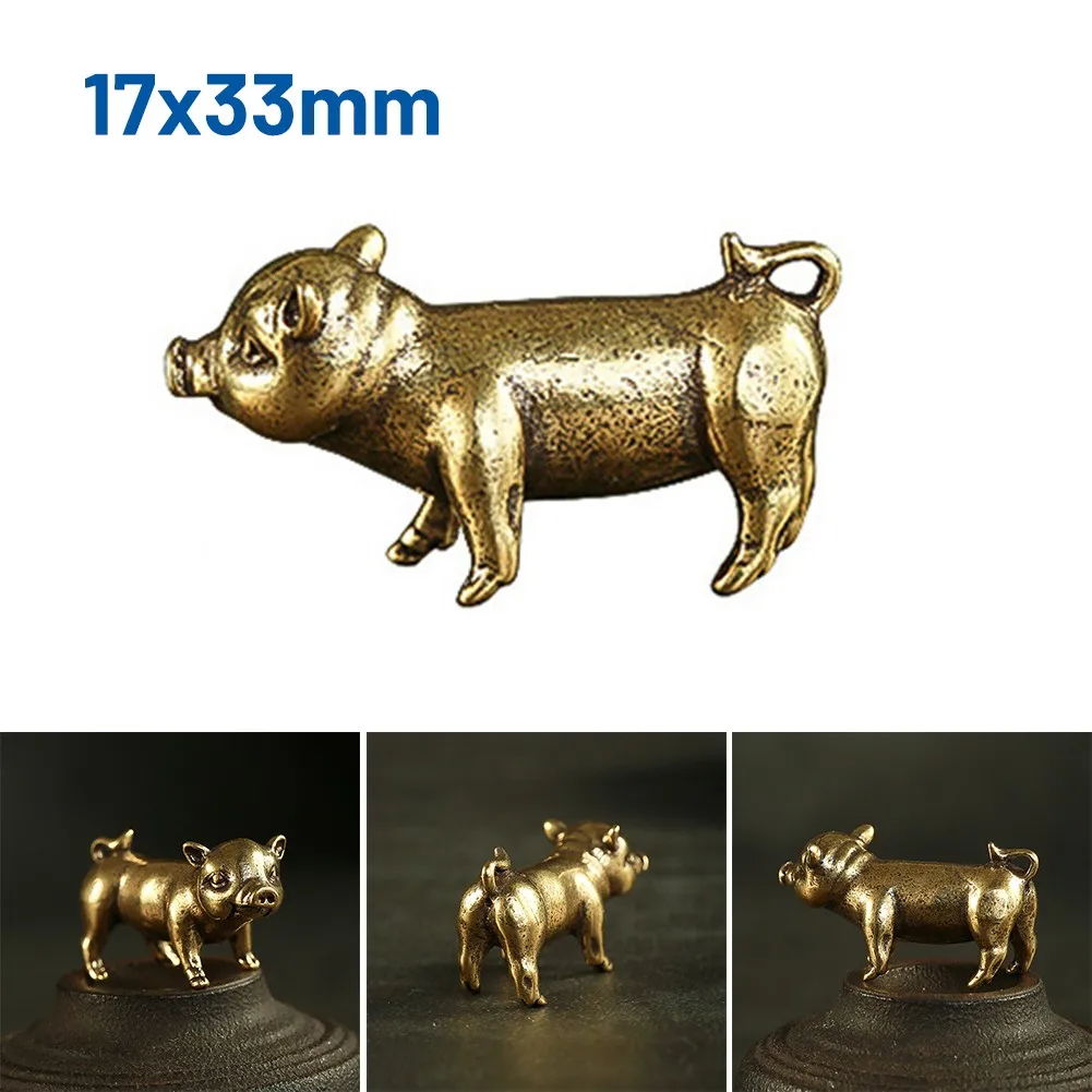 1PC Brass Metal Lucky Fortune Pig 3.3*1.7cm Statue Small Ornament ChineseZodiac Pig Metal Pendants Ornaments Home Statue
1PC Brass Metal Lucky Fortune Pig 3.3*1.7cm Statue Small Ornament ChineseZodiac Pig Metal Pendants Ornaments Home Statue