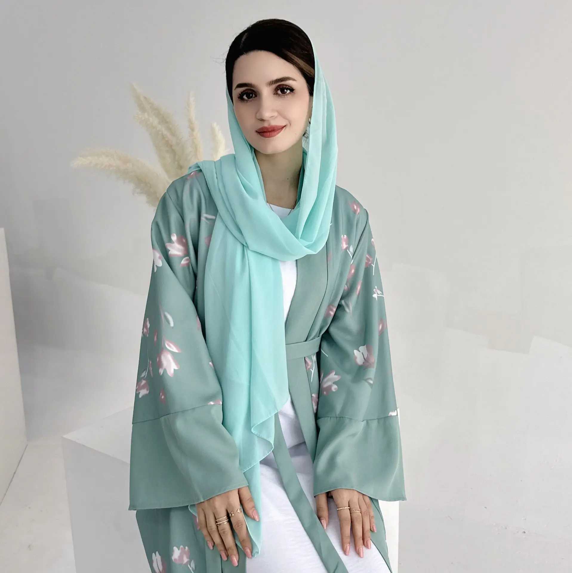 

Open Abayas Muslim Print Cardigan Women Long Maxi Dresses Turkey Dubai Kaftan Kimono Eid Ramadan Robe Caftan Moroccan Jalabiya