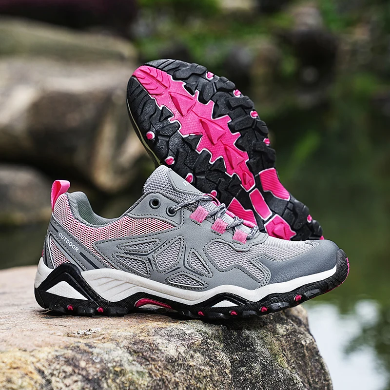 2023 Spring Summer Pink Walking Sneakers Men Breathable Mesh Women's Hiking Shoes Non-slip Size 36-46 Couple Outdoor Sport Shoes
2023 Spring Summer Pink Walking Sneakers Men Breathable Mesh Women's Hiking Shoes Non-slip Size 36-46 Couple Outdoor Sport Shoes