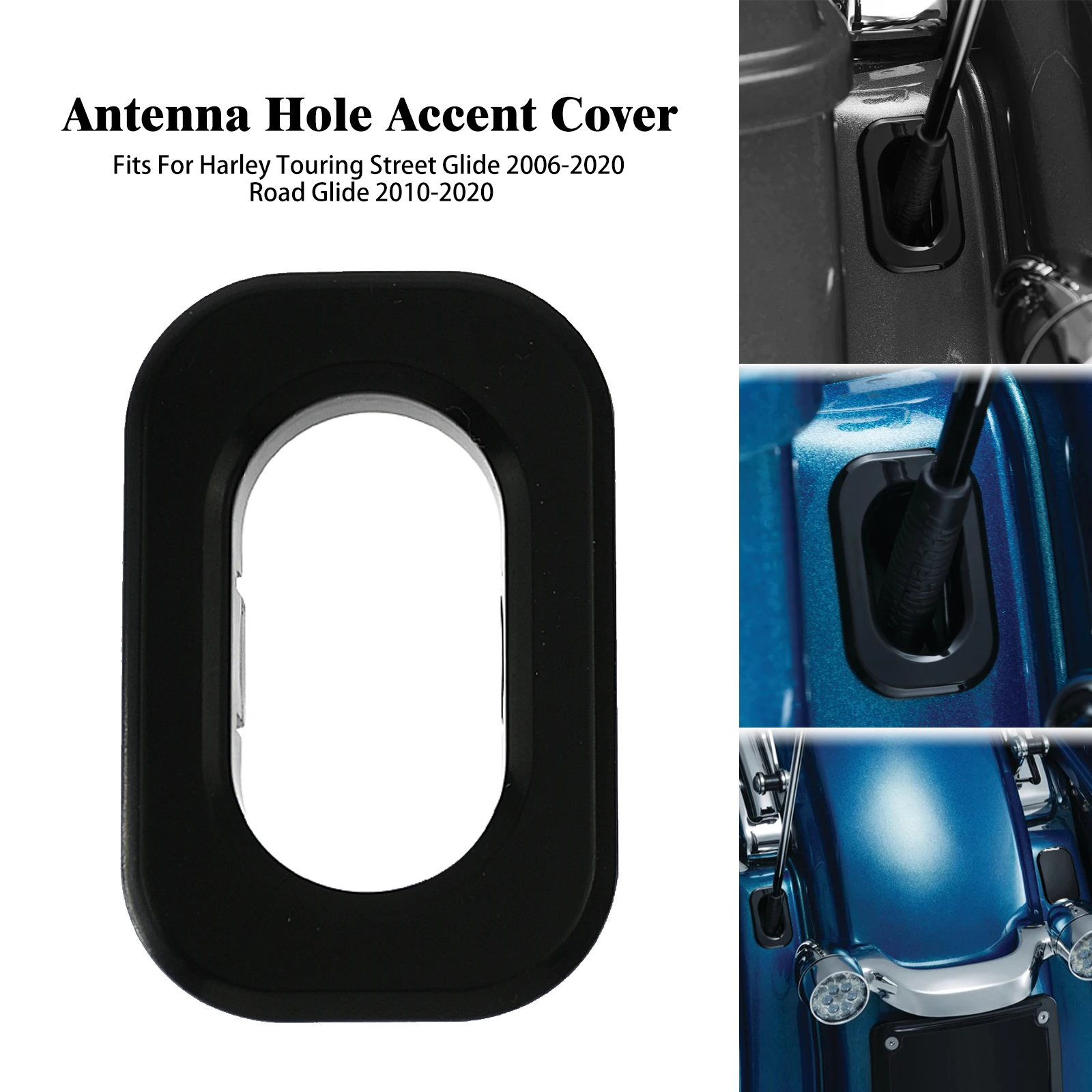Motorcycle ABS Antenna Hole Accent Cover Black For Harley Touring Street Glide FLHX 06-2020 Road King Special 2017-20 Road Glide
Motorcycle ABS Antenna Hole Accent Cover Black For Harley Touring Street Glide FLHX 06-2020 Road King Special 2017-20 Road Glide