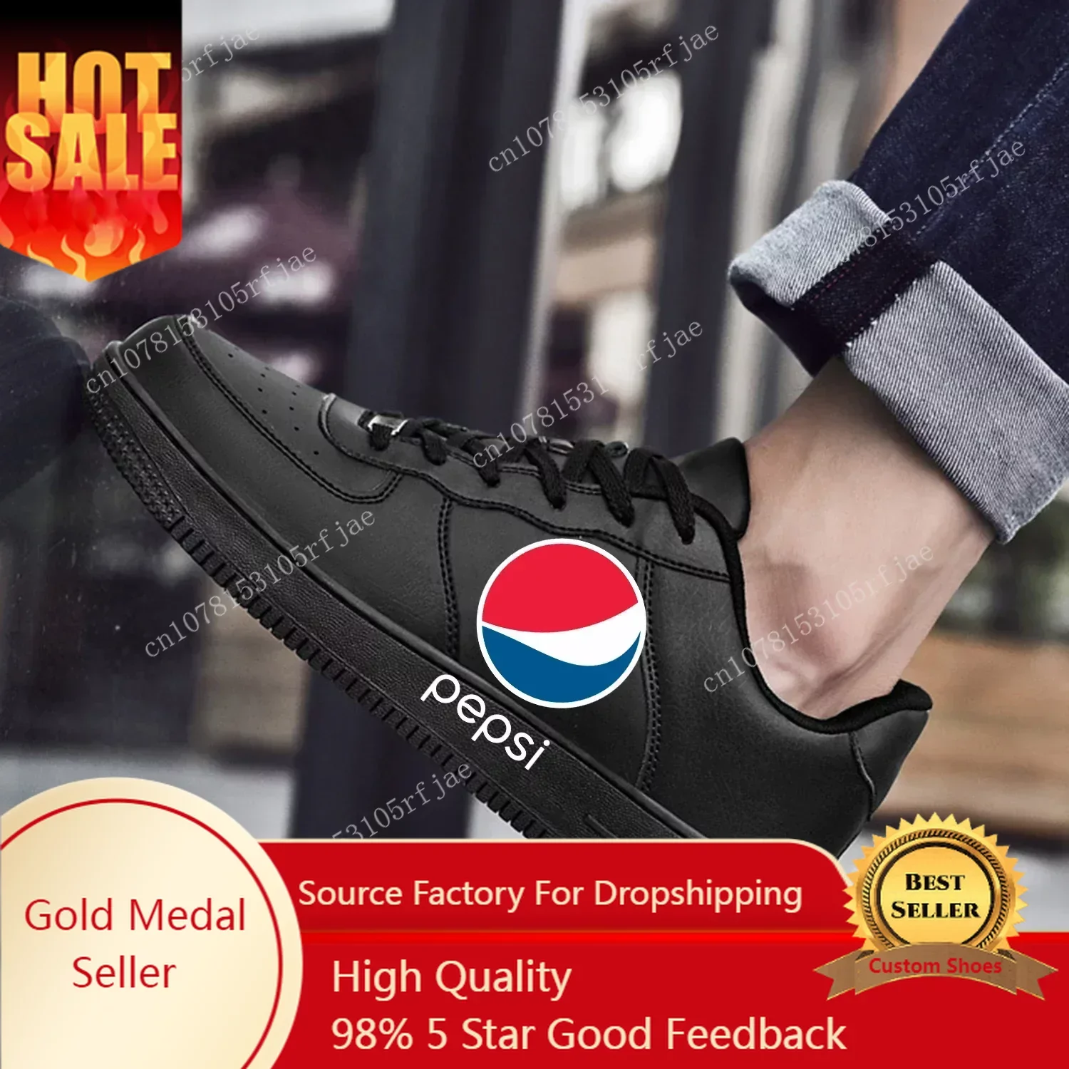 

P-Pepsi-Cola AF Basketball Mens Womens Sports Running High Quality Flats Force Sneakers Lace Up Mesh Customized Made Shoe DIY