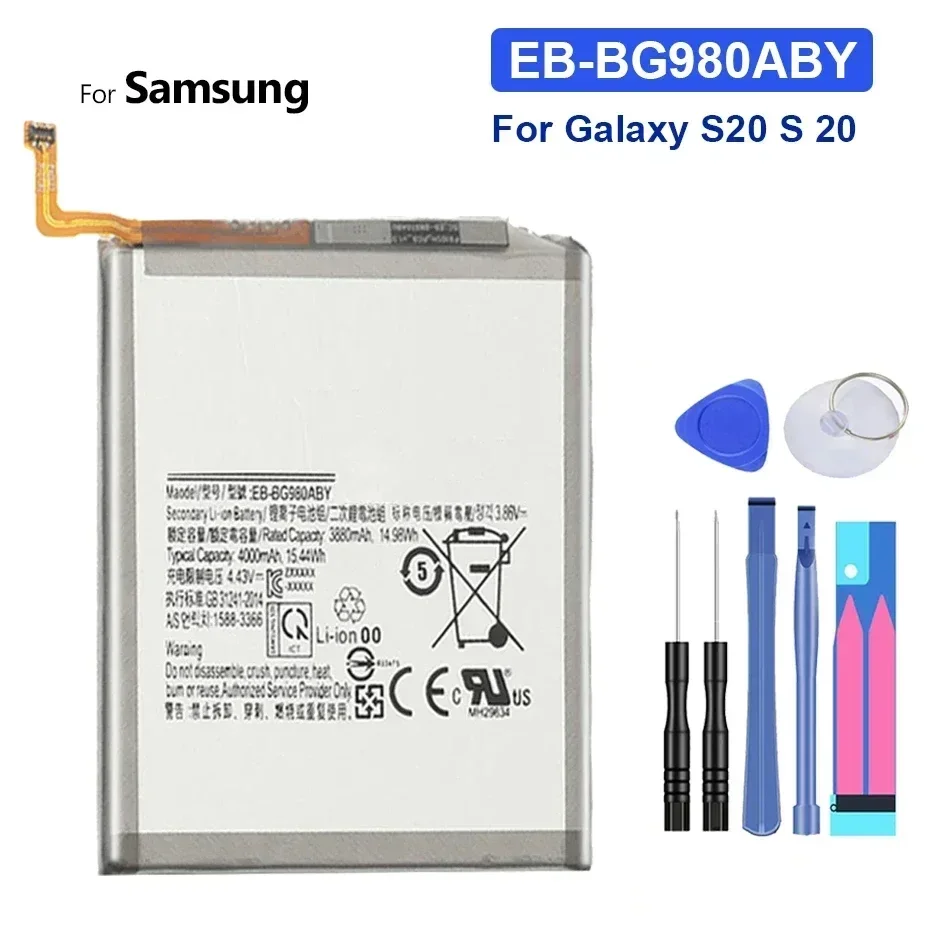 

EB-BG980ABY 4000 мАч, запасная аккумуляторная батарея для Samsung Galaxy S20, высококачественные аккумуляторы Smartphon