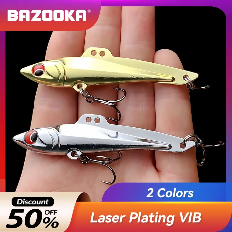Bazooka VIB Fishing Lure Jigging Metal Hard Cast Spoonbait Swimbait Wobble Artificial Pesca Silver Bass Pike Ice Winter
Bazooka VIB Fishing Lure Jigging Metal Hard Cast Spoonbait Swimbait Wobble Artificial Pesca Silver Bass Pike Ice Winter