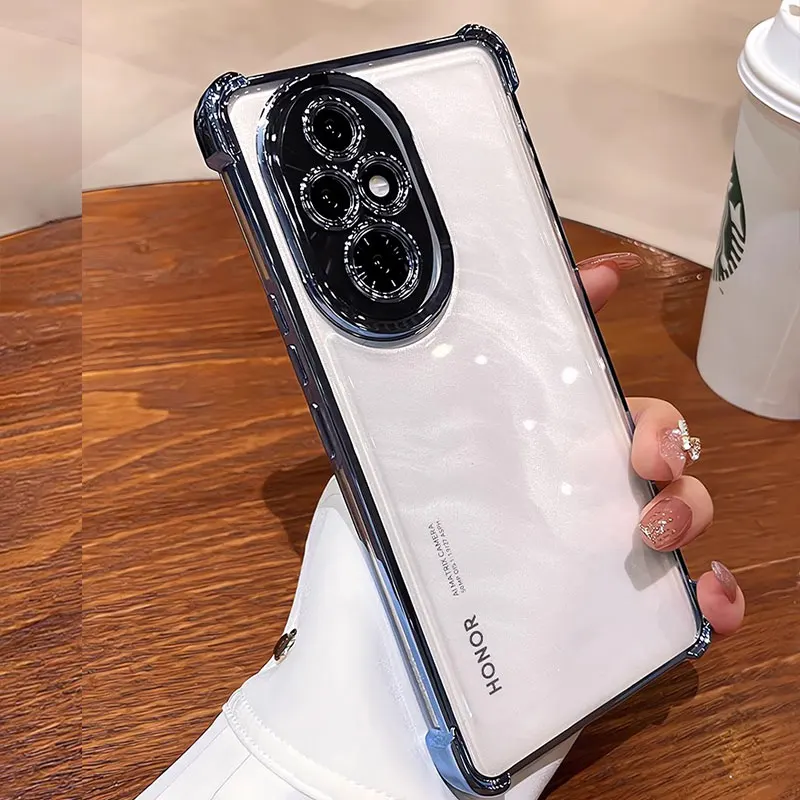 حافظة شفافة مطلية مقاومة للصدمات لهاتف هواوي هونور 200 برو 90 لايت ميت 50 60 حافظة من السيليكون الشفاف Honor200pro 37 حافظة شفافة مطلية مقاومة للصدمات لهاتف هواوي هونور 200 برو 90 لايت ميت 50 60 حافظة من السيليكون الشفاف Honor200pro