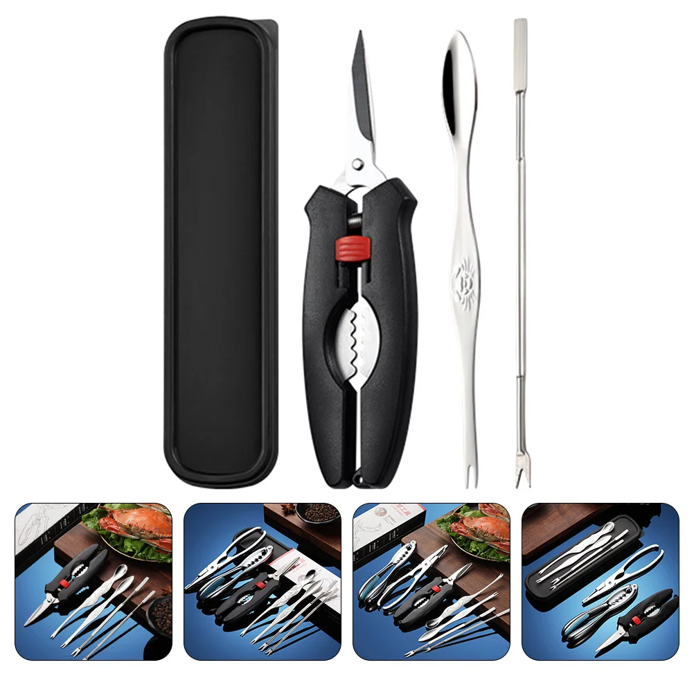 Seafood Tools Set Crab Lobster Crackers Stainless Steel Fork Opener Shellfish Lobster Crab Leg Sheller Seafood Scissor Seafood
Seafood Tools Set Crab Lobster Crackers Stainless Steel Fork Opener Shellfish Lobster Crab Leg Sheller Seafood Scissor Seafood