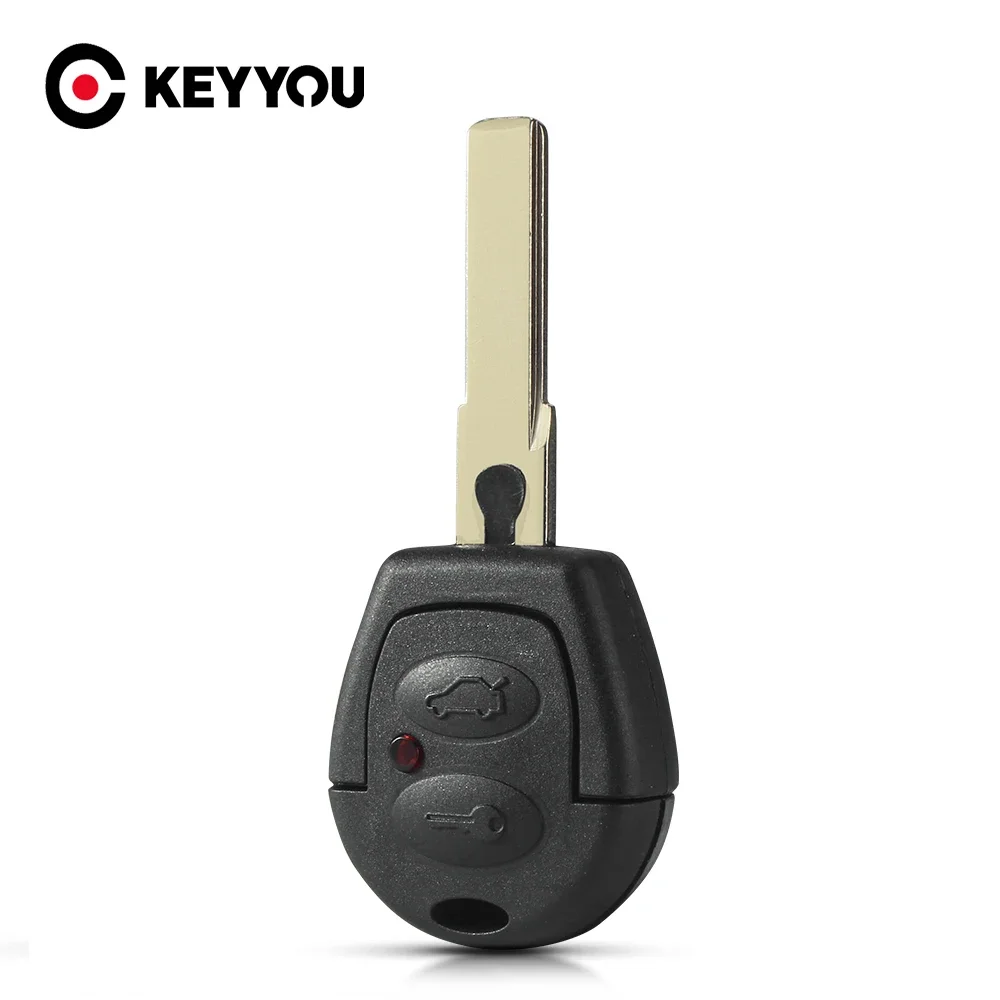 

KEYYOU 2 Button Remote Car Key Shell Case For VW Polo Golf Leon Mii Altea Jetta Sharan Seat Blank Cover For SKODA FABIA OCTAVIA