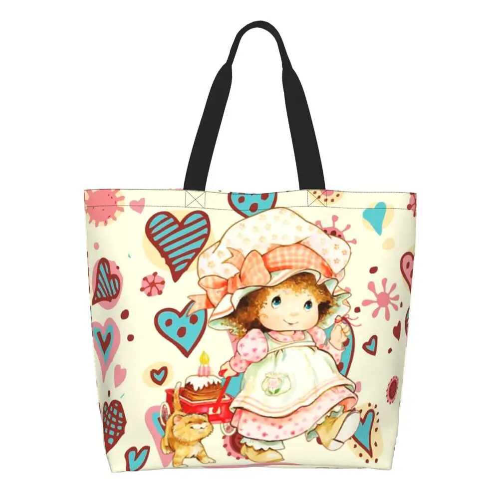 Custom Kawaii Sarah Kay Shopping Canvas Bags Women Portable Large Capacity Groceries Girl Roses And Watering Tote Shopper Bags 72 Sd68816ba2b744d5ba3d58d6977ebbc7ee