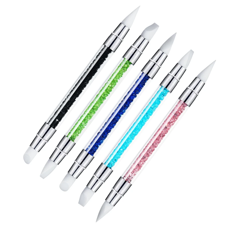 Dual-Ended Silicone Sculpture Pen For Nail Sticker Press Pen Nail Polish Brush Drawing Pen Glitter Powder DIY Manicure Tools
Dual-Ended Silicone Sculpture Pen For Nail Sticker Press Pen Nail Polish Brush Drawing Pen Glitter Powder DIY Manicure Tools