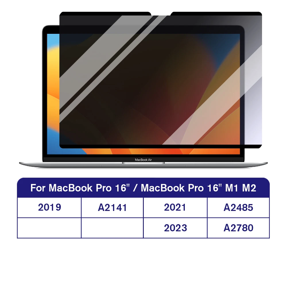 For Macbook Pro 16.2inch 2019-2023 Magnetic Privacy Screen Protector Mac Book Pro 16 inch M1 M2 A2141 A2485 A2780 Anti-Spy Film
For Macbook Pro 16.2inch 2019-2023 Magnetic Privacy Screen Protector Mac Book Pro 16 inch M1 M2 A2141 A2485 A2780 Anti-Spy Film