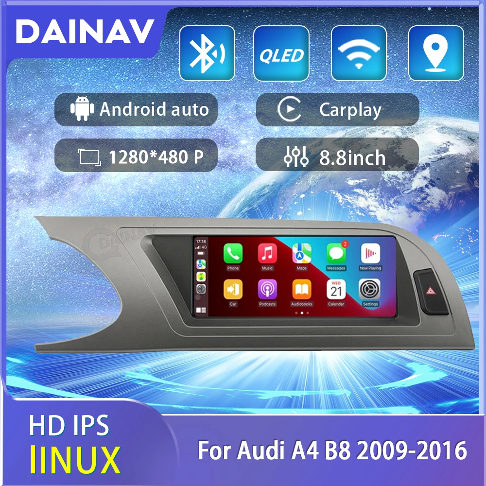 Автомобильный радиоприемник Linux для Audi A4 B8 2009-2016 GPS мультимедийный android автомобильный Головной блок Радио беспроводной carplay стерео навигация радио
Автомобильный радиоприемник Linux для Audi A4 B8 2009-2016 GPS мультимедийный android автомобильный Головной блок Радио беспроводной carplay стерео навигация радио