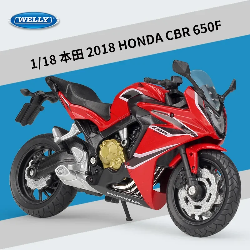 Литая модель мотоцикла WELLY 1:18 в масштабе 2018 Honda CBR 650F из красного сплава, коллекционная игрушка в подарок
Литая модель мотоцикла WELLY 1:18 в масштабе 2018 Honda CBR 650F из красного сплава, коллекционная игрушка в подарок