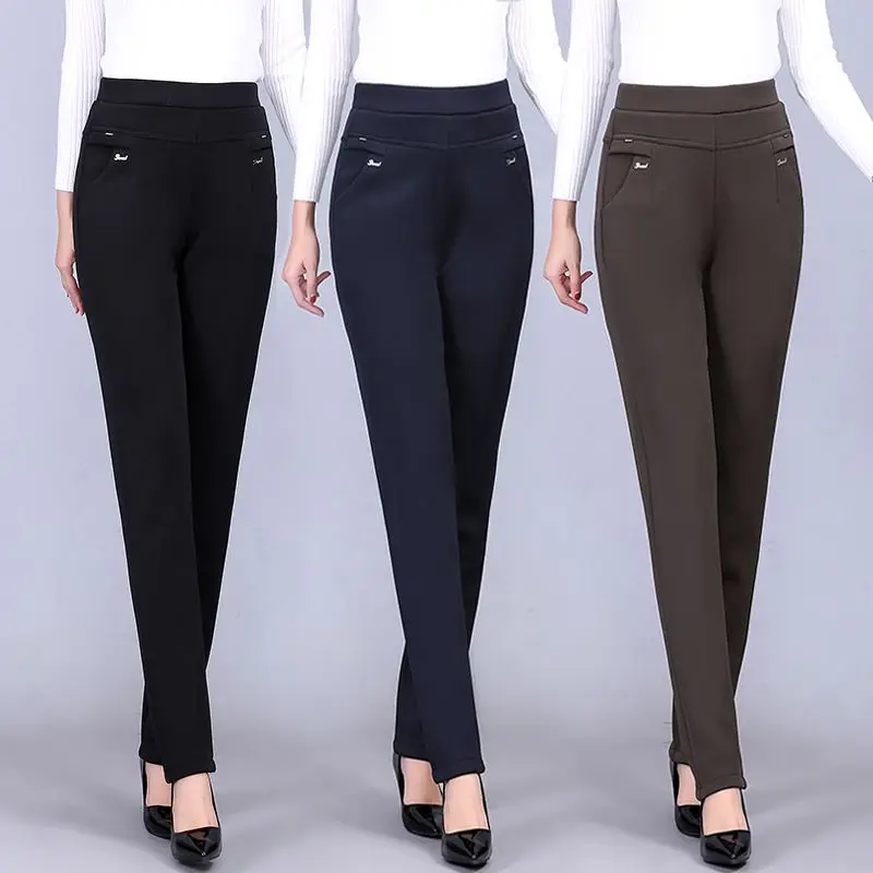 Autumn Female Long Pants High Waist Stretch Trouser Winter Plus Velvet Casual Plus Size Ladies Pants Plus Fleece
Autumn Female Long Pants High Waist Stretch Trouser Winter Plus Velvet Casual Plus Size Ladies Pants Plus Fleece