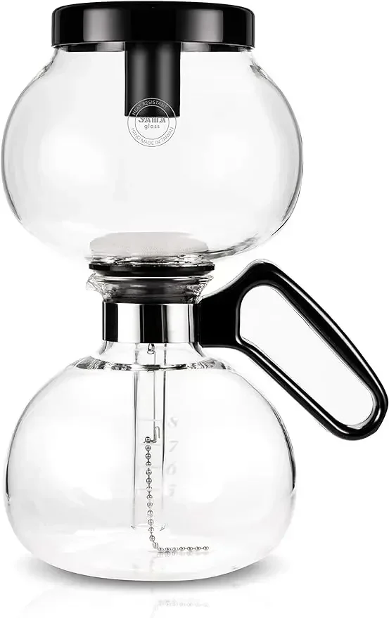 8-Cup Stovetop Siphon Coffee Maker, 24 Oz Vacuum Brew, Heat-Resistant Borosilicate Glass
8-Cup Stovetop Siphon Coffee Maker, 24 Oz Vacuum Brew, Heat-Resistant Borosilicate Glass