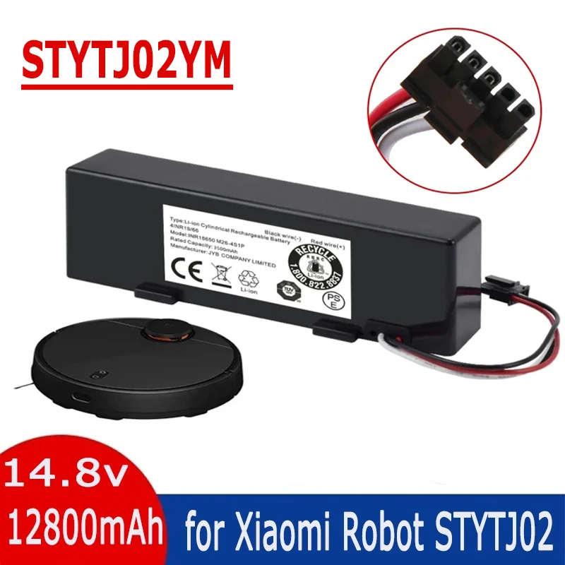Оригинальный аккумулятор STYTJ02YM 14,8 в 6800 мАч для робота-пылесоса Xiaomi Mop Pro, Сменный аккумулятор для Yunmi MVVO1/Haier JX37
Оригинальный аккумулятор STYTJ02YM 14,8 в 6800 мАч для робота-пылесоса Xiaomi Mop Pro, Сменный аккумулятор для Yunmi MVVO1/Haier JX37
