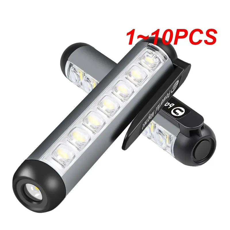

1~10PCS Flashlight 18650 Lantern Rechargeable High Power LED Flashlights COB Powerful Torches Magnet Work Light Emergency