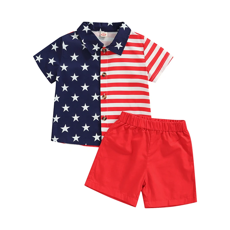 4th Of July Baby Boy Outfit Kids Summer Clothe USA Flag Short Sleeve T-Shirt Solid Color Shorts Set Infant Toddler Outfit
4th Of July Baby Boy Outfit Kids Summer Clothe USA Flag Short Sleeve T-Shirt Solid Color Shorts Set Infant Toddler Outfit