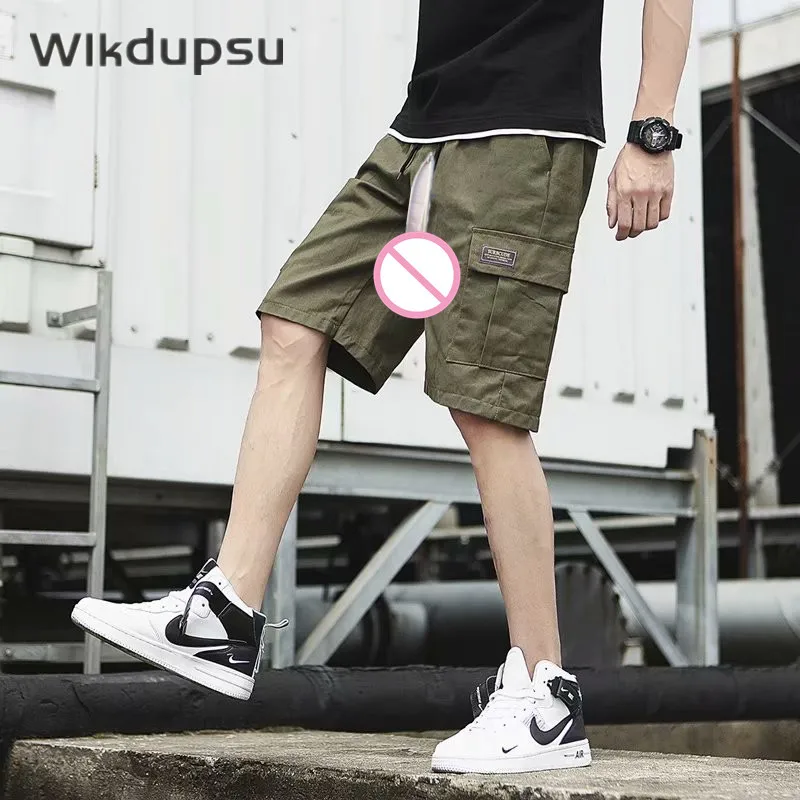 Men's Shorts Fashion Sexy Invisible Double Zippers Open Crotchless Pants Cargo Shorts Male Clothes Casual Pants Pockets Workwear
Men's Shorts Fashion Sexy Invisible Double Zippers Open Crotchless Pants Cargo Shorts Male Clothes Casual Pants Pockets Workwear