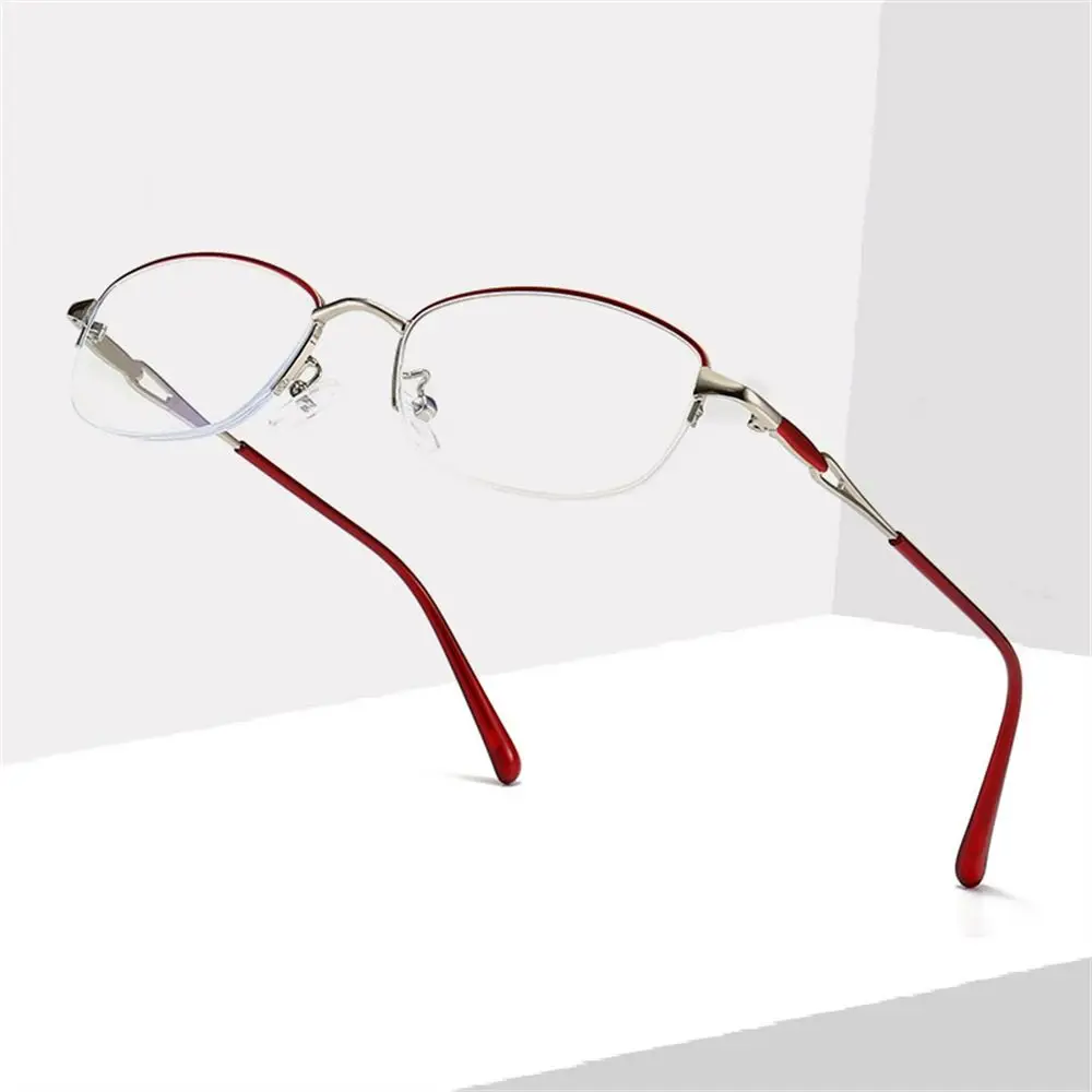Women Classic Metal Half-Frame Presbyopia Eyeglasses Far Sight Eyewear Anti Blue-Ray Reading Glasses
Women Classic Metal Half-Frame Presbyopia Eyeglasses Far Sight Eyewear Anti Blue-Ray Reading Glasses