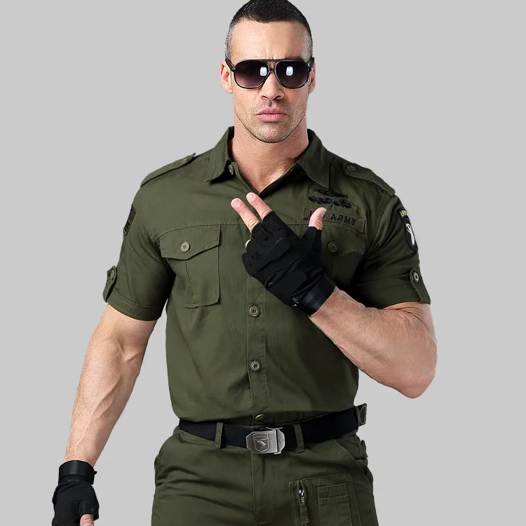 Men Wilderness Survival Short Sleeve Shirts Hjumping Outdoor Clothing Abrasion-proof League Army Fans Special Operation Uniform
Men Wilderness Survival Short Sleeve Shirts Hjumping Outdoor Clothing Abrasion-proof League Army Fans Special Operation Uniform