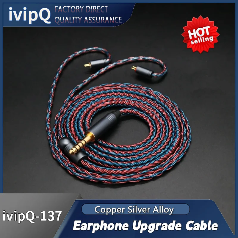 ivipQ 16 Core Copper Silver Alloy Earphone Upgrade Cable 2.5/3.5/4.4mm Plug MMCX/2PIN 0.78/QDC For ST10/M1 Pro SENFER DT6/MT300
ivipQ 16 Core Copper Silver Alloy Earphone Upgrade Cable 2.5/3.5/4.4mm Plug MMCX/2PIN 0.78/QDC For ST10/M1 Pro SENFER DT6/MT300
